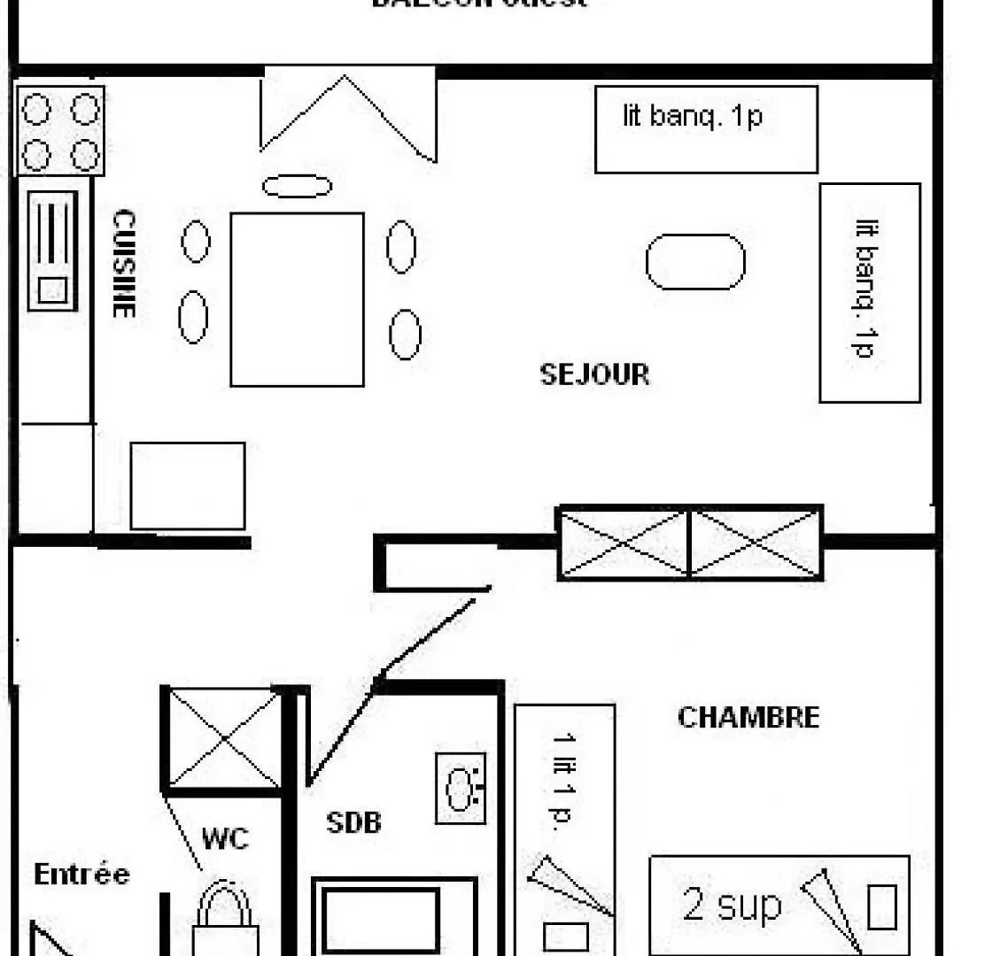 Residence L'Everest - 2 Pieces 5 Pers - L'Everest - Plagne Centre Mae-5814 La Plagne